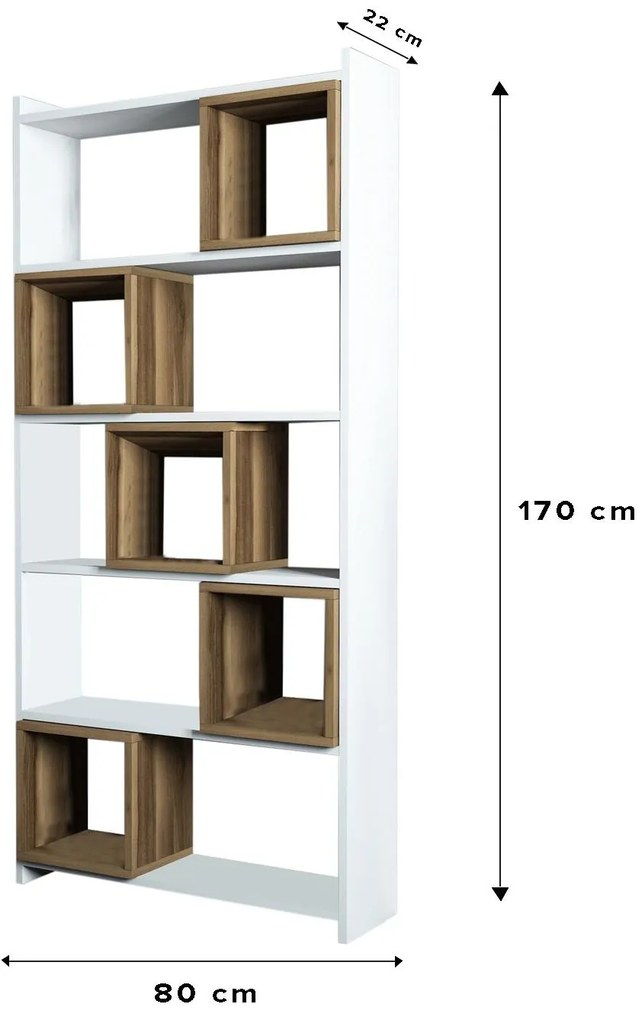 Regál Babar (fehér + dió). 1088220