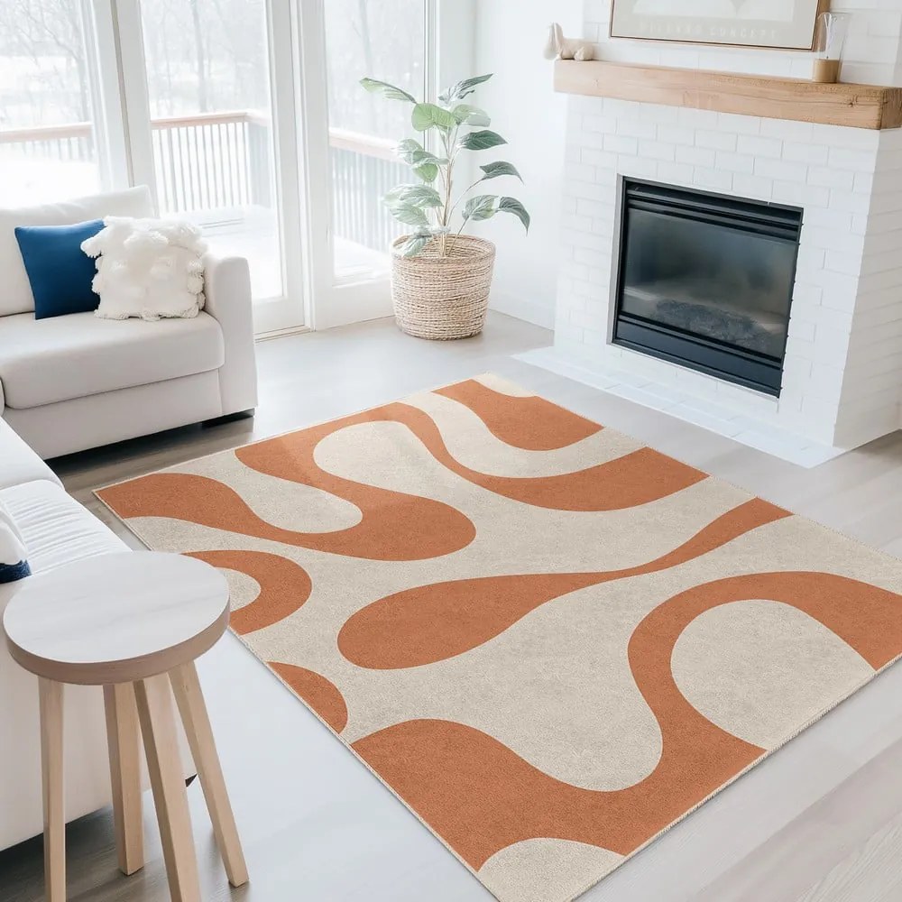 Narancssárga mosható szőnyeg 120x180 cm Caramel Latte – Mila Home