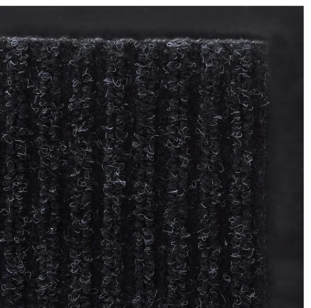 fekete PVC lábtörlő 90 x 150 cm