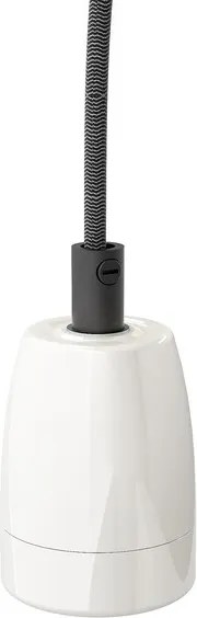 RENDL FABIO függesztő készlet fekete/fehér porcelán 230V LED E27 15W