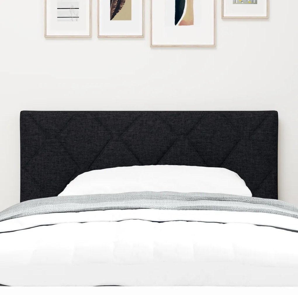 Fejtámla Gyémánt Blokk Design Fekete 90 cm Szövet