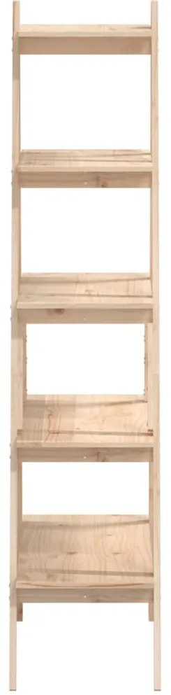 5 szintes A-alakú tömör fenyőfa polc 110 x 40 x 180,5 cm