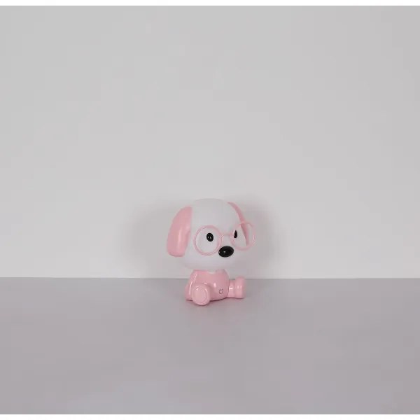 Globo 21761P - LED töltős gyerek éjjeli lámpa PUPPY 1W/5V 500 mAh rózsaszín