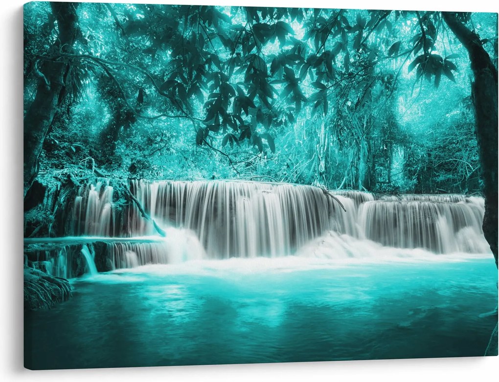 Kép - Kék vízesés (70x50 cm)