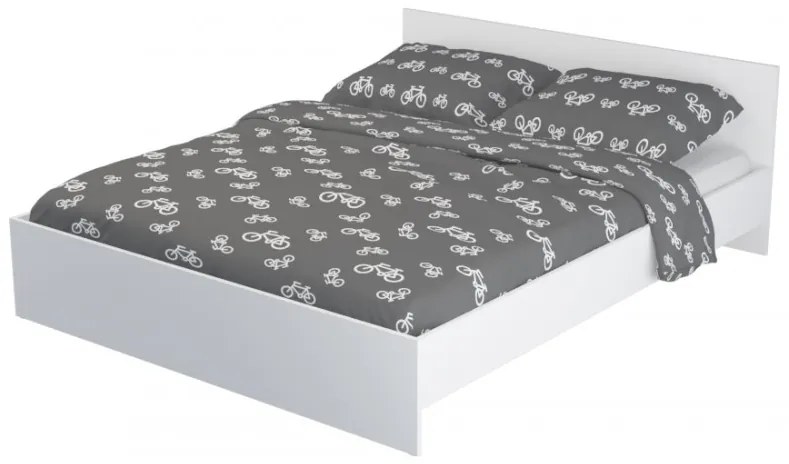 Pietro II NEW Kétszemélyes ágykeret 160x200, ágyráccsal Fehér