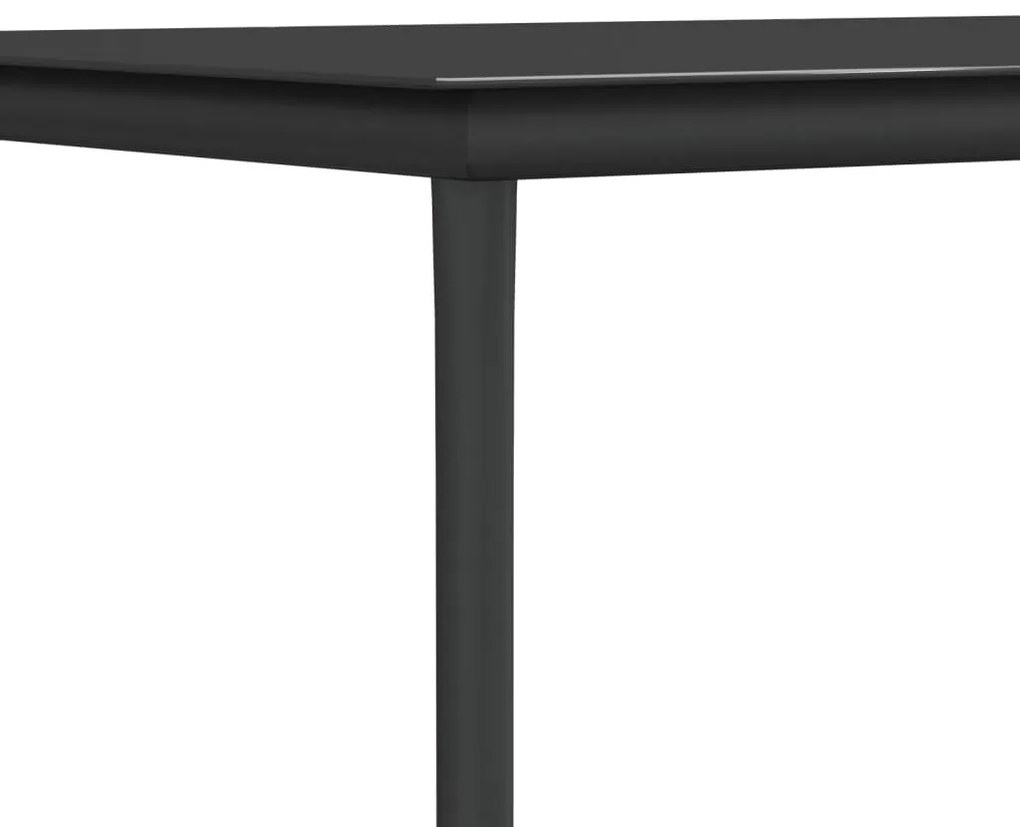 vidaXL 9 részes polyrattan és acél kerti étkezőgarnitúra párnával