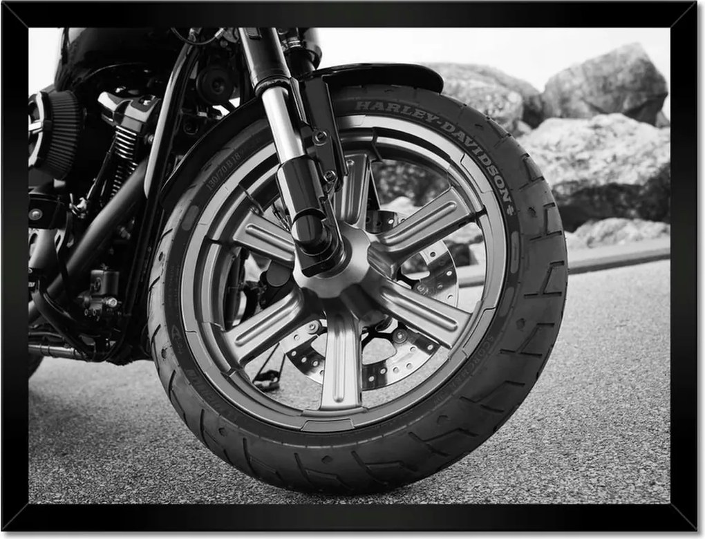 Poszterek keretben 40x30 Harley Davidson Motorkerékpár