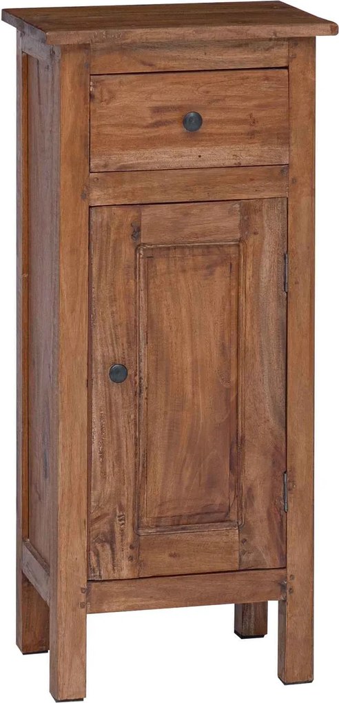 vidaXL Növényállvány fiókkal ajtóval Barna 36 x 25 x 80 cm Mahagóni fa