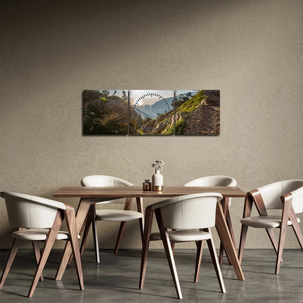 Kép - Olimpusi hegy (órával) (90x30 cm)