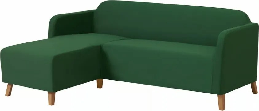 Ikea Linanas 3 személyes kanapévédő sezlonnal, Vissle sötétzöld