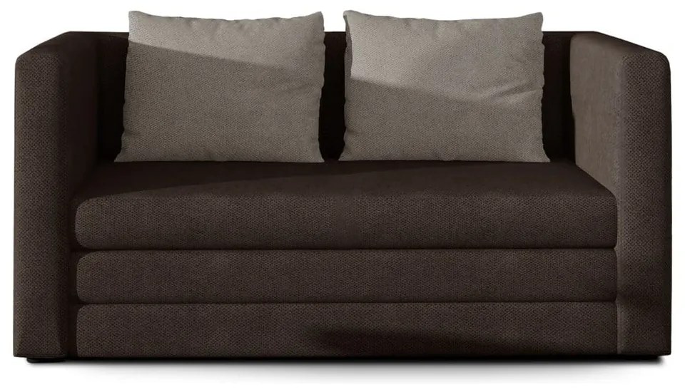 Barna zsenília kinyitható kanapé 132 cm Neva – ELTAP