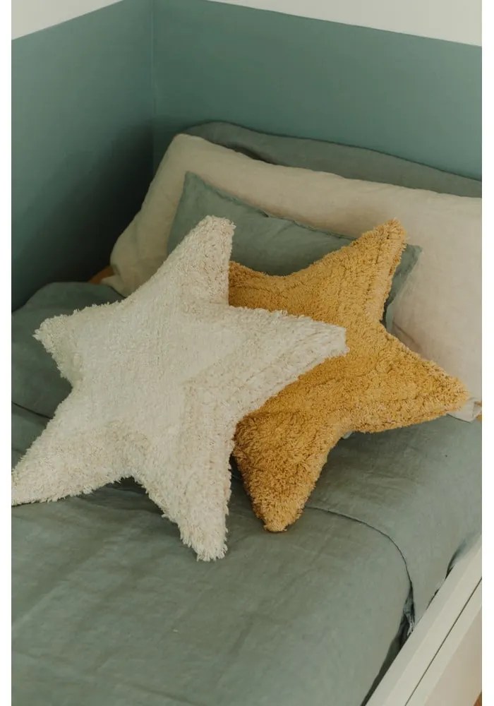 Pamut gyerek párna 54x54 cm Stella Honey – Lorena Canals