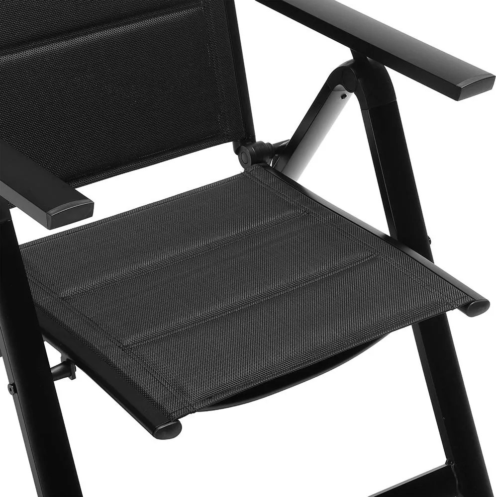 Avenberg ISLA PLUS állítható alumínium szék szett - 4db, fekete