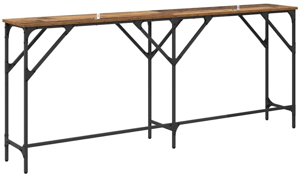 Konzolasztal Régi fa 180 x 29 x 75 cm Faanyag