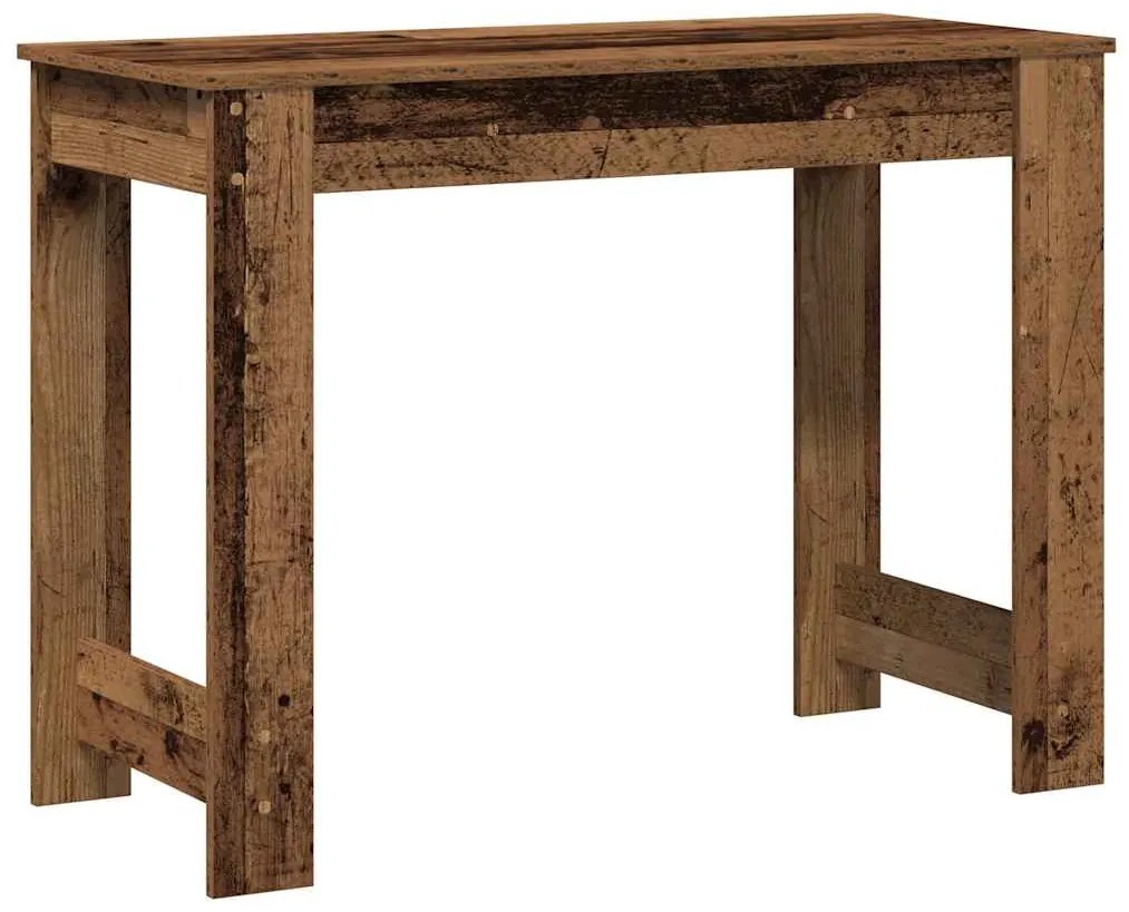 Íróasztal régi fa 100x45x75 cm műszaki fa