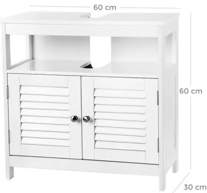 EIKE fehér fürdőszobai szekrény