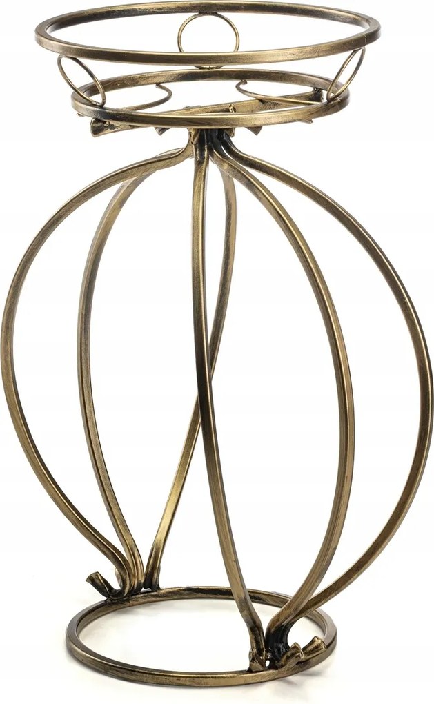 Virella fém arany virágágyás 38x54 cm szabadon álló loft virágtartó állvány