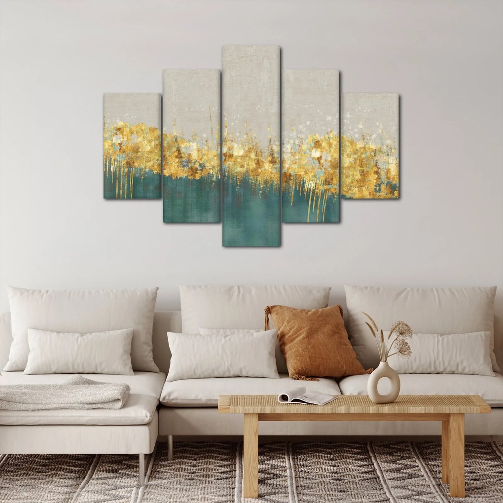 Kép - Textúra arany díszítéssel (150x105 cm)