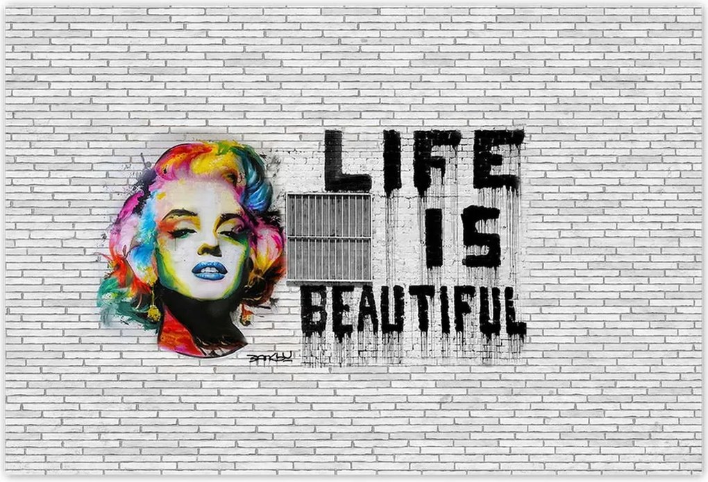 Poszterek 155x105 Banksy Life is beautiful