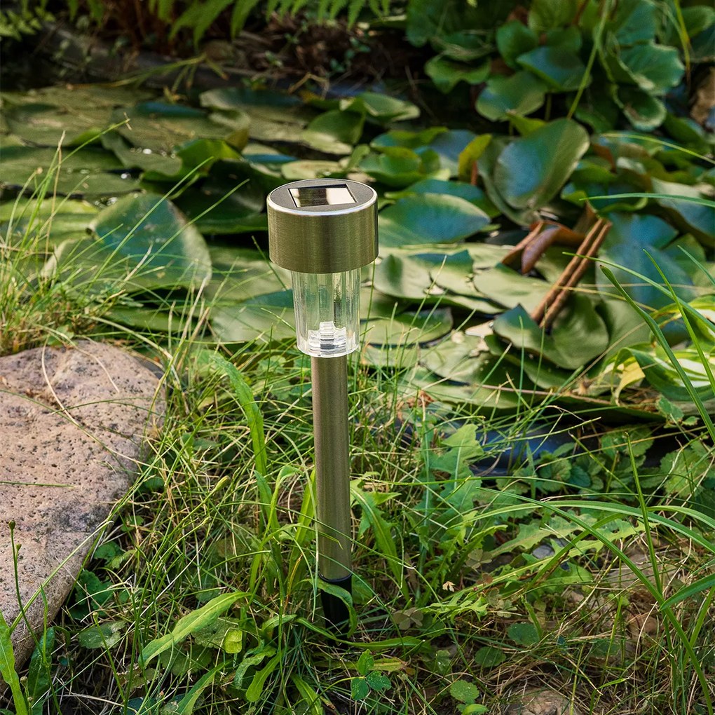 4Home Napelemes LED lámpa szett, 10 db, melegfehér