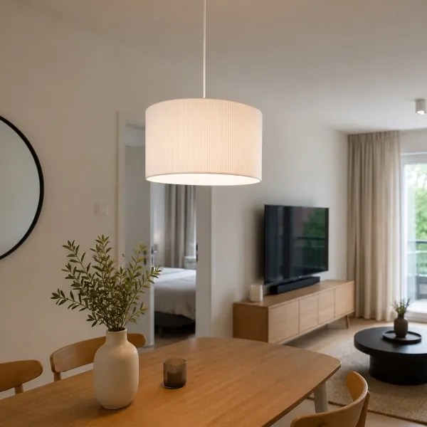 BRILAGI - SIRIJA MODERN kábeles függőlámpa, 1xE27/60W/230V, átmérő 35 cm, fehér
