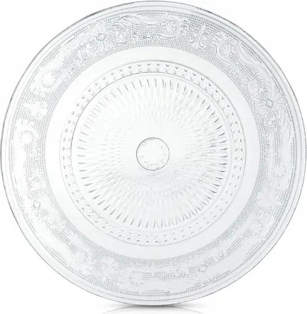 Üvegtányér, étkezési tányér, 25 cm-es dísztányér