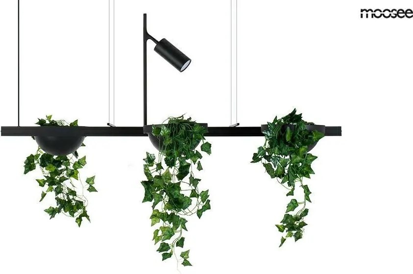 KING HOME MSE1501100210 PLANT Modern Függesztett Lámpa Fekete LED IP20