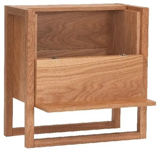 NewEst tölgyfa natúr színű bortartó szekrény 59x60 cm - Woodman