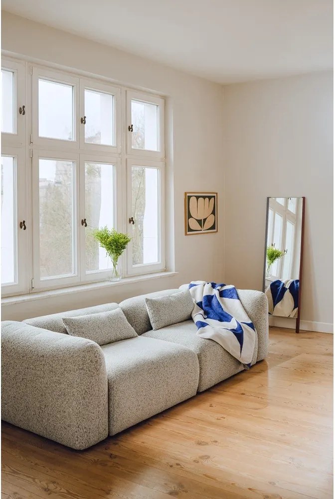 Kék-krémszínű takaró 150x200 cm Tul – noo.ma