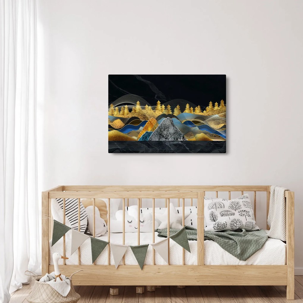 Kép - Arany hegyek (90x60 cm)