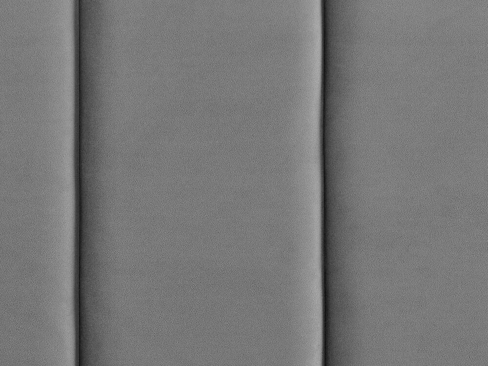 Franciaágy 160 cm VINNETTE (textil) (szürke). 1018563