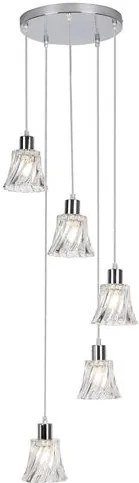 RÁBALUX 5305 HESTIA Többágú Függesztett Lámpa Króm E14 IP20