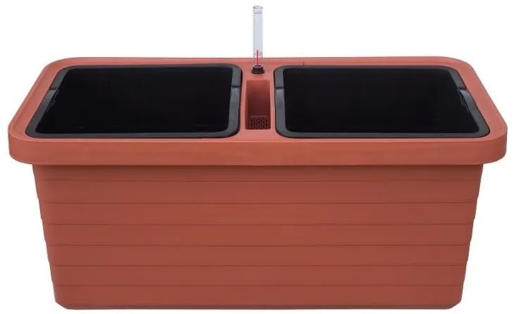 Berberis DUO Önöntöző virágláda, terrakotta, 78 cm