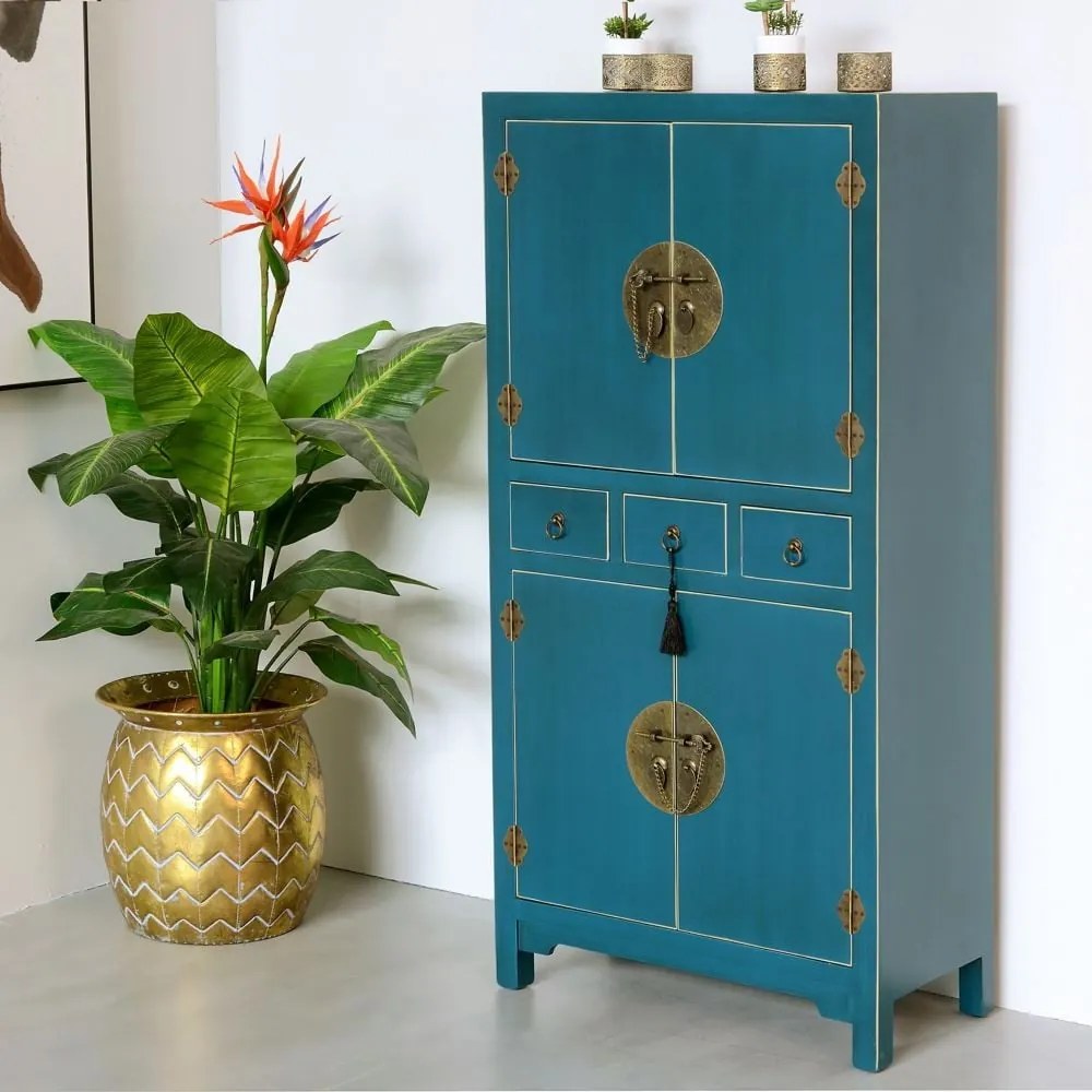 Kék szekrény 63x131 cm Oriente – Ixia
