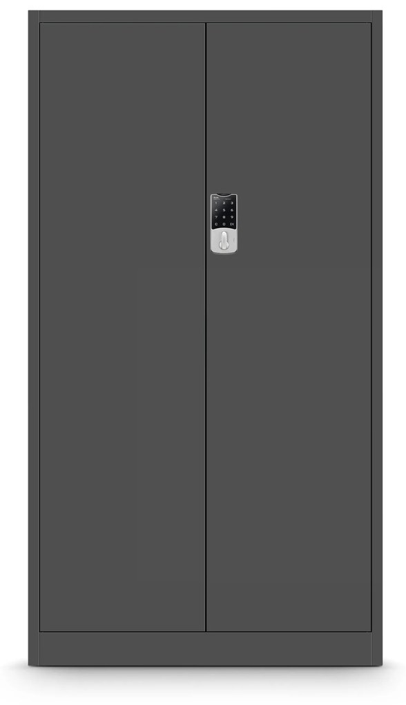 Fém iratszekrény DANIEL, 900 x 1850 x 400 mm, antracit