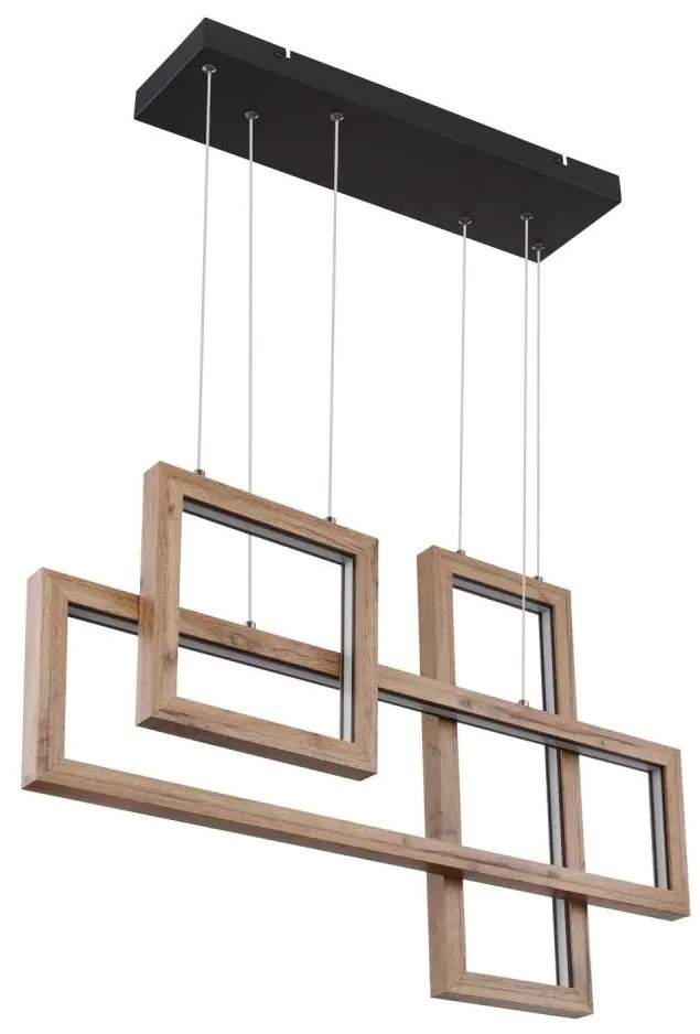 Globo 67287H1 - MANDERA LED kábeles csillár LED/40W/230V barna