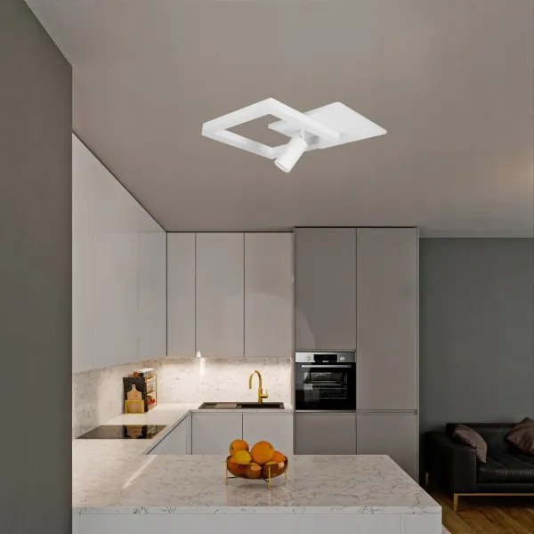 LED mennyezeti lámpa LED/38W/230V + 1xGU10/30W fehér