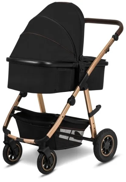 Lionelo - AMBER 2 az 1-ben kombinált babakocsi Black Onyx