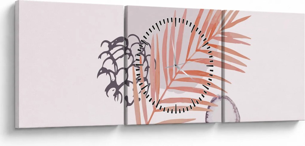 Kép - Lila minimalizmus N⁰3 (órával) (90x30 cm)