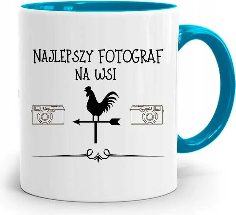 Kék Fotós Bögre Vidék Legjobb Ajándéka fényképes nyomtatással