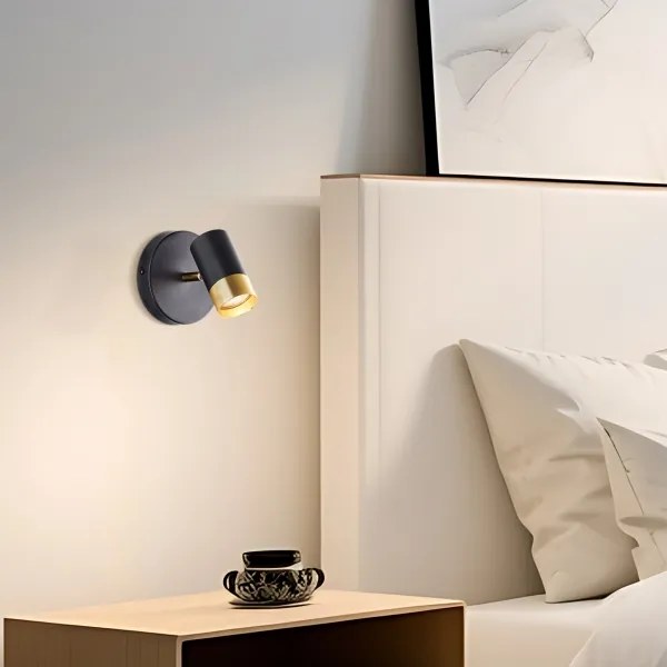 Brilliant - LED fali spotlámpa VIGOLO 1xGU10/5W/230V fekete/arany