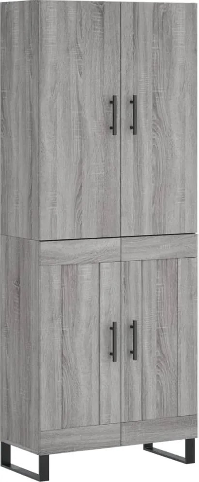 vidaXL szürke sonoma szerelt fa magasszekrény 69,5 x 34 x 180 cm