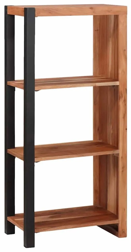 Könyvszekrény Barna, Fekete 50 x 30 x 110 cm Tömör Akácfa