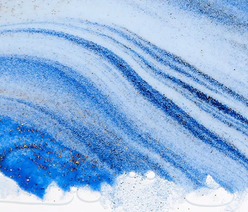 Homokóra kép kék homokkal