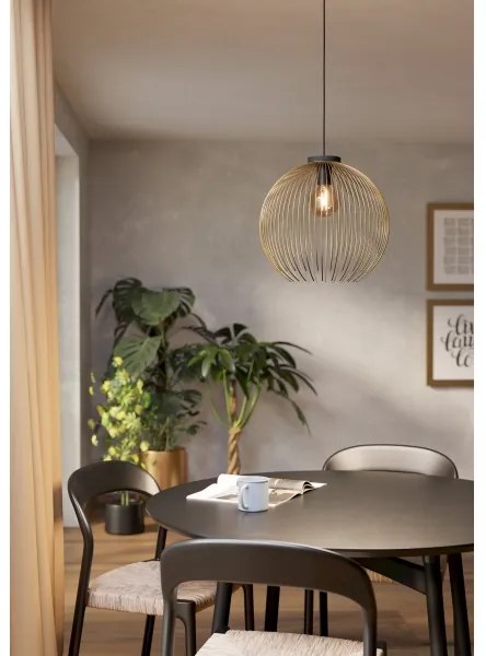 Eglo 901003 - Csillár zsinóron VENEZUELA 1xE27/40W/230V arany