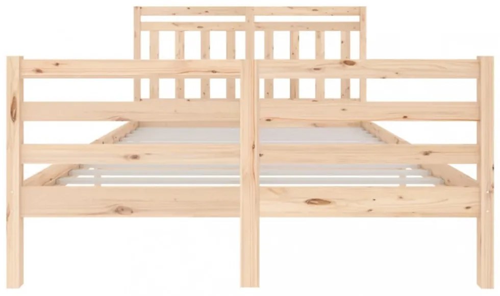 vidaXL tömör fa ágykeret 140 x 200 cm