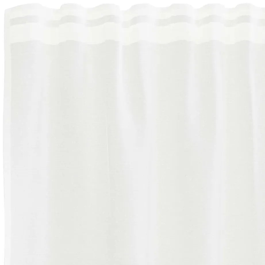 Függönyök függönyökkel Fehér 500x100cm Poliészter