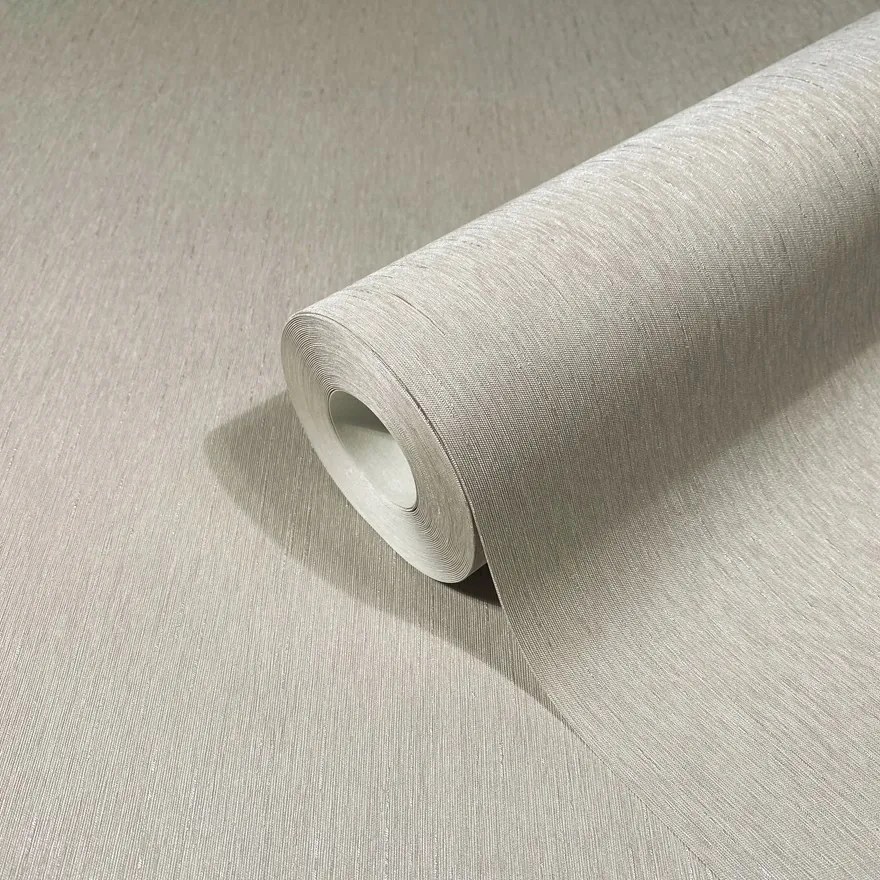 Szürke Vinil Tapéta Mosható Szövet Utánzat