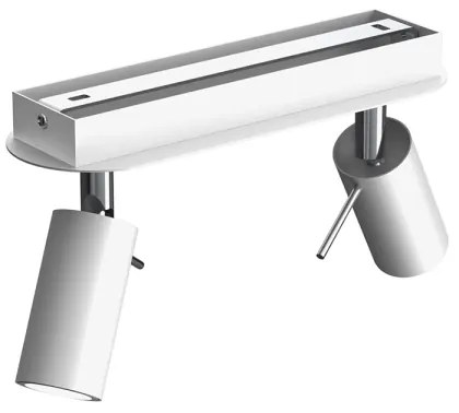 Spotlámpa PRESTON 2xGU10/40W/230V fehér