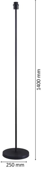 LED állólámpa TUNJA 1xE27/20W/230V Ø 38 cm fekete/fehér